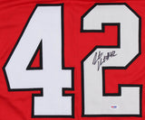 Justin Houston Signed Georgia Bulldogs Jersey (PSA COA) KC 4xPro Bowl Linebacker