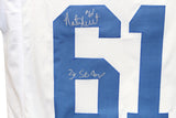 Nate Newton Autographed Pro Style White Jersey SB Champs Beckett 40290