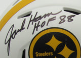 Jack Ham HOF Autographed Mini Lunar Eclipse Football Helmet Steelers JSA