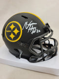 NAJEE HARRIS SIGNED PITTSBURGH STEELERS ECLIPSE SPEED MINI HELMET FANATICS QR