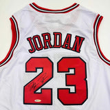 Autographed/Signed Michael Jordan Chicago Basketball Jersey Upper Deck UDA COA