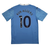 Autographed/Signed Sergio Kun Aguero #10 Manchester City Jersey Beckett COA