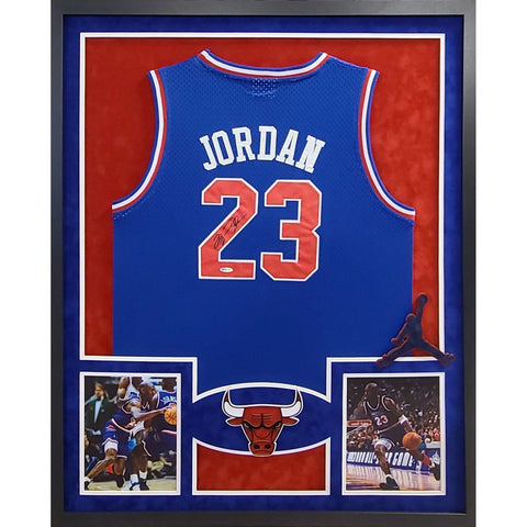 Michael Jordan Autographed Signed Framed All Star Bulls Jersey UPPERDECK UDA