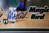Larry Bird and Magic Johnson 2 Dual Autographed 8x10 Photos Framed PSA LOA
