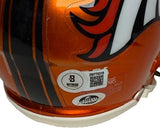 Talanoa Hufanga Autographed Denver Broncos Flash Mini Helmet - BAS COA