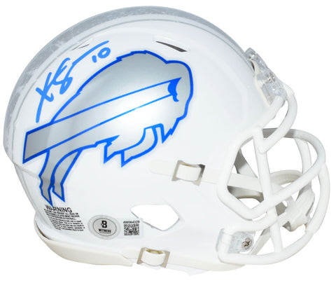 KHALIL SHAKIR AUTOGRAPHED BUFFALO BILLS 2025 RIVALRIES SPEED MINI HELMET BECKETT