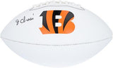 Ja'Marr Chase Cincinnati Bengals Autographed Franklin White Panel Football