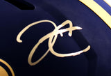 Derek Carr Autographed Saints F/S Eclipse Speed Authentic Helmet-Beckett W Holo