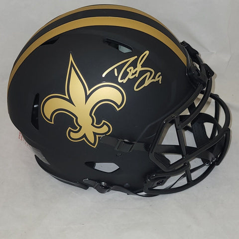 DREW BREES SIGNED NEW ORLEANS SAINTS F/S ECLIPSE SPEED AUTHENTIC HELMET BECKETT