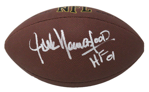 Jack Youngblood RAMS Signed Wilson Super Grip NFL Full Size Football w/HF'01- SS