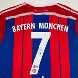 Autographed/Signed Franck Ribery FC Bayern Munich Red Jersey Beckett BAS COA