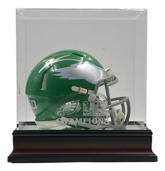 Jalen Carter Signed Eagles Kelly Green Mini Helmet BAS w/ Super Bowl 59 LIX Case