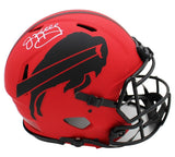 Jim Kelly Signed Buffalo Bills Speed Authentic Rave NFL Helmet