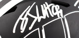 Derek TJ JJ Watt Signed Wisconsin F/S Eclipse Speed Authentic Helmet- BA W Holo