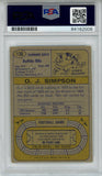O.J. Simpson Signed 1974 Topps All Pro #130 Trading Card PSA Slab 43748