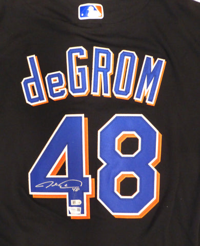 Mets Jacob deGrom Autographed Black Nike Authentic Jersey 44 Fanatics XP14006402