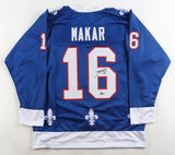 Taylor Makar Signed Colorado Avalanche/Quebec Nordiques Throwback Jersey Beckett