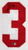 Ohio State Jack Sawyer Authentic Signed White Pro Style Jersey BAS Witnessed