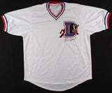Robert Wuhl (Larry Hockett) Signed "Bull Durham" Durham Bulls Jersey (PSA COA)