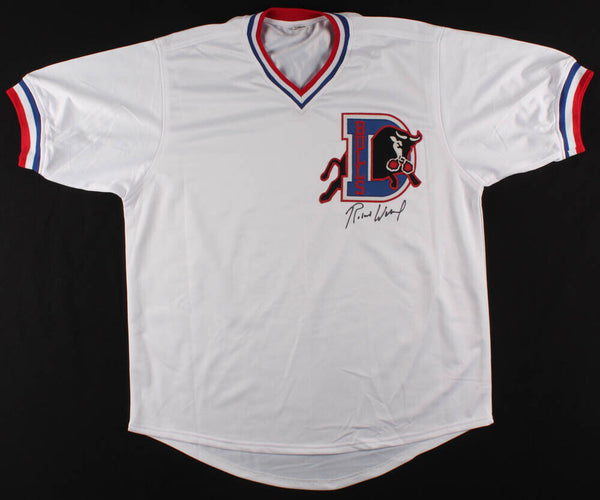 Robert Wuhl (Larry Hockett) Signed "Bull Durham" Durham Bulls Jersey (PSA COA)