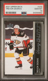 Trevor Zegras 2021 Upper Deck Anaheim Ducks Hockey Rookie Card RC #232 PSA 10