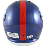 Michael Strahan Autographed New York Giants Color Rush F/S Helmet Beckett 49841