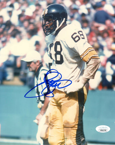 LC Greenwood Steelers Steel Curtain Signed/Autographed 8x10 Photo JSA 154693