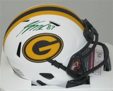 Packers JORDY NELSON Signed Riddell Lunar Speed Mini Helmet AUTO - JSA
