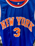 John Starks Signed New York Knicks Blue Jersey (JSA) 1994 NBA All Star Guard