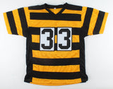 Merril Hoge Signed Steelers Bumble Bee Jersey (JSA COA) Pittsburgh RB 1987-1994