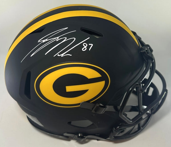 Packers JORDY NELSON Signed Full Size Authentic ECLIPSE Speed Helmet AUTO - BAS