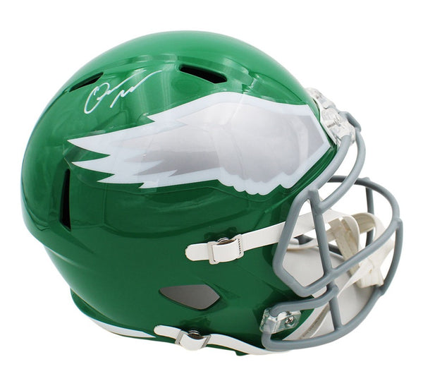 Quinyon Mitchell Signed Philadelphia Speed Full Size Kelly Green NFL Helmet