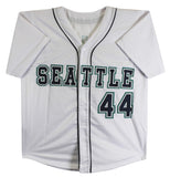 Julio Rodriguez Authentic Signed White Pro Style Jersey Autographed BAS