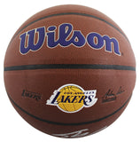 Lakers Shaquille O'Neal Signed Wilson Lakers Logo Brown Basketball W/ Case BAS W