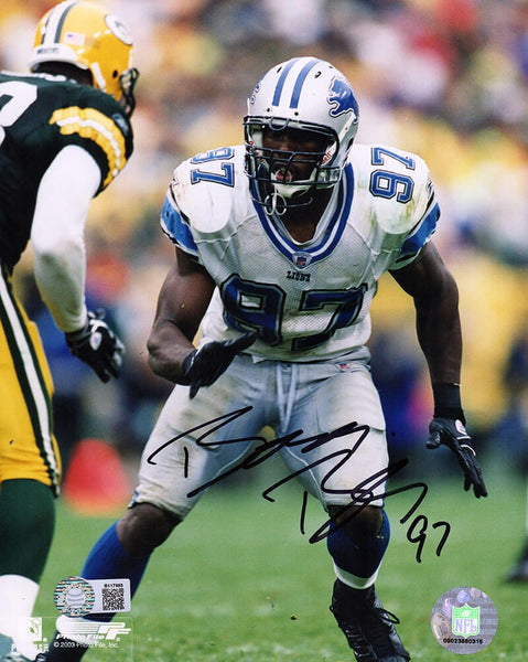 Boss Bailey Signed Detroit Lions Action 8x10 Photo - (SCHWARTZ SPORTS COA)