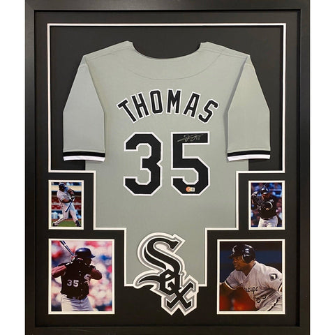 Frank Thomas Autographed Signed Framed Chicago White Sox Jersey BECKETT