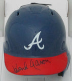 Braves Hall of Famer HANK AARON Signed Atlanta Rawlings Mini Helmet AUTO - JSA