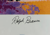 Leroy Neiman Shot Heard Round the World Triple Signed LE 581/600 JSA COA