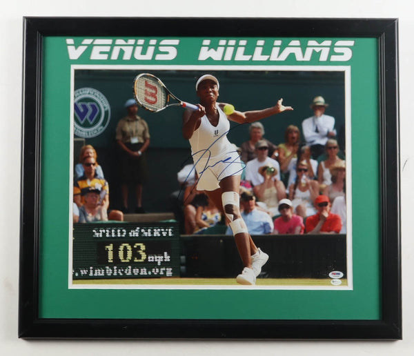 Venus Williams Signed Framed & Matted Photo Display (PSA & Online Authentics)