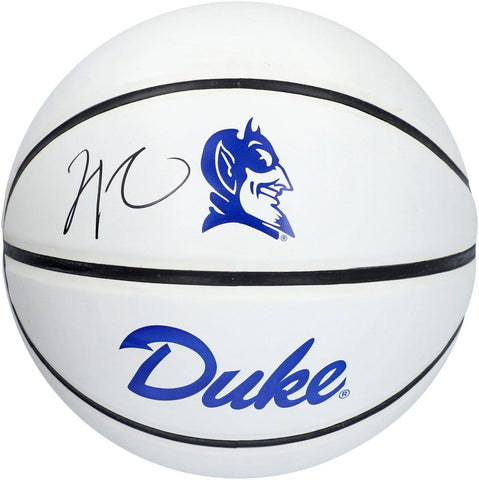 Jayson Tatum Duke Blue Devils Autographed White Panel Basketball
