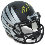 Bucky Irving Autographed Ducks Silver Painted Wings Speed Mini Helmet Beckett