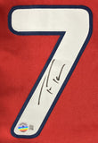 Trea Turner Philadelphia Signed Red Baseball Jersey BAS ITP