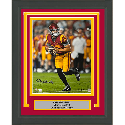 Framed Autographed Caleb Williams USC Trojans 16x20 Photo Fanatics COA