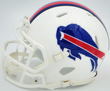 Jim Kelly Autographed Signed Buffalo Bills White Speed Mini Helmet Beckett Wit