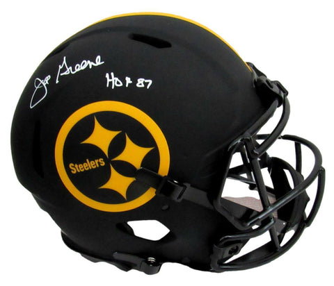 Joe Greene HOF Steelers Signed/Inscr Full Size Eclipse Auth Helmet JSA 163712