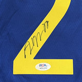 Andrew Wiggins Signed Jersey PSA Golden State Warriors Autographed