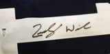 BYU COUGARS ZACH WILSON AUTOGRAPHED SIGNED BLUE JERSEY BECKETT BAS STOCK #195159