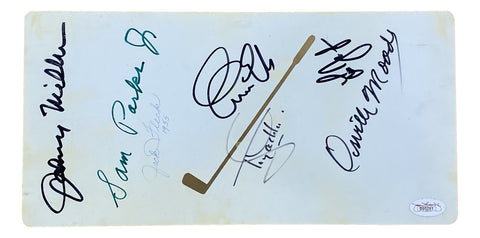 Golf Greats 7 Signed Plastic Golf License Plate JSA B95281
