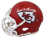 Chiefs Emmitt Thomas "HOF 2008" Signed Speed Mini Helmet BAS Witnessed #2W142422