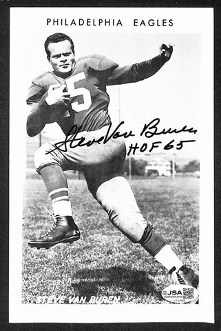 Steve Van Buren HOF Signed/Autographed 5x7 Photo Eagles BAS 214483